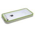 Бампер для iPhone 5/5s зеленый с белой полосой Бампер для iPhone 5/5s зеленый с белой полосой