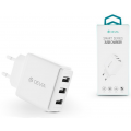 СЗУ адаптер 3 USB 3.1A 17W Smart Charger белый, Devia