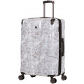 Чемодан WENGER CASCADE, белый с принтом, АБС-пластик, 42 x 26,5 x 62 см, 44 л, WG7330000167
