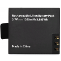 Аккумулятор для экшн камер Eken H2, H8, H8R, H3R, H9, H9R, 1050 mAh, черный
