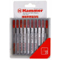 Набор пилок для лобзика Hammer Flex 204-905 JG WD-PL-MT набор No5 дер.\пл.\мет, 7 видов, 10шт.