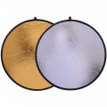 Рефлектор 2в1 Prolike RF-01 золотистый/серебристый 110см