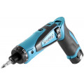 Отвертка аккумуляторная MAKITA DF012DSE 7.2в 2х1.5ач li-ion 6-ти гран 1\4'' 0-200\650об\м 3.6\5.6н