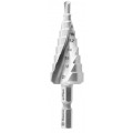 Сверло Hammer Flex 202-126 DR MT ST 4,0-12,0 мм*65/6мм металл, ступенчатое, DIN338, HSS 4241