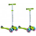 Y-Scoo Globber Primo Plus - детский самокат со светящимися колесами Green