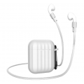 Чехол Dirose для Apple Airpods 1/2,силиконовый, водонепроницаемый, белый