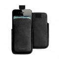Чехол Puro Vertical Case 4/4S кожа черный Чехол Puro Vertical Case 4/4S кожа черный