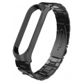 Ремешок для браслета Xiaomi Mi Band 4, нержавеющая сталь черный