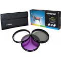 Polaroid 3 Piece Filter Kit 55mm (UV, CPL, FLD)
