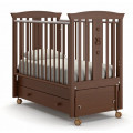 Детская кровать Nuovita Fasto swing продольный Noce scuro/Темный орех