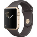 Умные часы Apple Watch Series 2 (42мм), золотистый алюминий (ремешок "тёмное какао") Умные часы Apple Watch Series 2 (42мм), золотистый алюминий (ремешок "тёмное какао")