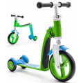 Scoot&Ride Highway Baby Plus - трехколесный самокат-беговел (трансформер) (зелено-голубой)