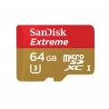 Карта памяти SanDisk Extreme microSDXC 64GB Class10 UHS-I U3 (60MB/s) + ADP Карта памяти SanDisk Extreme microSDXC 64GB Class10 UHS-I U3 (60MB/s) + ADP