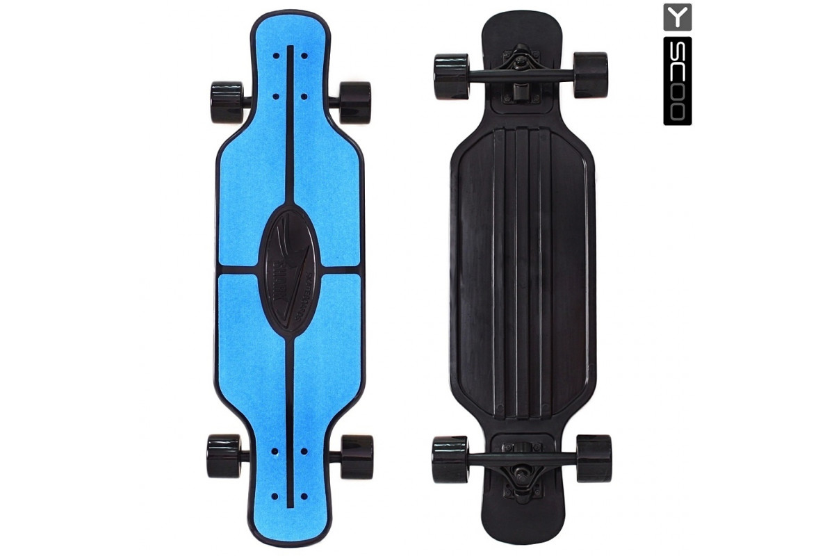 Скейтборд Y-SCOO Longboard Shark Tir 31 с сумкой Green / black Скейтборд Y-SCOO Longboard Shark Tir 31 с сумкой Green / black