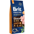 Корм для пожилых собак мелких и средних пород Brit Premium by Nature Senior S+M, курица, 15 кг