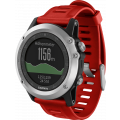 Умные часы Garmin Fenix 3 серебряный с красным ремешком Умные часы Garmin Fenix 3 серебряный с красным ремешком