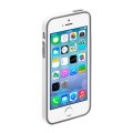 Чехол Bumber для Apple iPhone 5, белый, Deppa