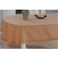 Скатерть Evdy Kdk овальная с гипюром 160х220 золотистая