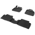 Коврики салона AutoFlex для Ford Fiesta VI 2008-2015, полиуретан, с крепежом, с перемычкой, 4 шт., 99018005001
