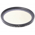 Нейтрально серый фильтр JJC NDV (ND2-ND400) 67mm Нейтрально серый фильтр JJC NDV (ND2-ND400) 67mm