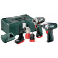 Набор METABO Combo Set 2.1 (685053000) 10.8В LiION: BS+SSD+Angle+1x2.0Ач+1x4.0Ач кейс MetaLoc