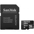 Карта памяти Sandisk Ultra micro SDHC 16Gb Class 10 UHS-I + ADP (30/10 MB/s) Карта памяти Sandisk Ultra micro SDHC 16Gb Class 10 UHS-I + ADP (30/10 MB/s)