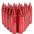 Гайки колесные с шипами M12X1.25, 20 шт., красный