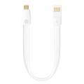 Дата-кабель USB-microUSB, плоский, магнит, 0.23м, белый, Deppa Дата-кабель USB-microUSB, плоский, магнит, 0.23м, белый, Deppa