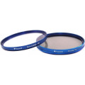 Polaroid 2PC 72mm MC UV Protector, CPL Blue