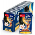Консервы для кошек Felix Sensations, кусочки в удивительном соусе с говядиной и томатами, 85г*24 шт.