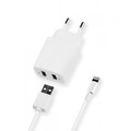 СЗУ 2 USB 2.1А, дата-кабель 8-pin для Apple, белый, Ultra, Deppa СЗУ 2 USB 2.1А, дата-кабель 8-pin для Apple, белый, Ultra, Deppa