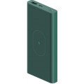 Внешний аккумулятор Zmi 10000mAh с беспроводной зарядкой, зеленый