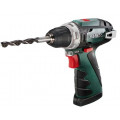 Аккумуляторная дрель METABO POWERMAXX BS x1 (600079500) 10.8В 1x2.0Ач LiION 10мм 0-360/0-1400об/мин 34/17Нм
