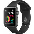 Умные часы Apple Watch Series 2 (38мм), серая сталь (спортивный черный ремешок) Умные часы Apple Watch Series 2 (38мм), серая сталь (спортивный черный ремешок)