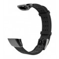 Силиконовый ремешок для браслета Mijobs для Huawei Honor Band 2/Pro/B29/B19, серый с черными крепежами