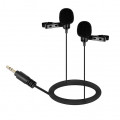 Микрофон петличный двойной Boya BY-LM300