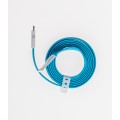 Кабель Prolike магнитный USB Micro 5 pin AM-BM 1,2 м, голубой