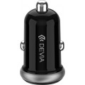 АЗУ Devia Smart Mini Car Charger (2 USB), черный