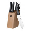 Набор ножей Xiaomi HuoHou Fire Waiting Steel Knife Set с подставкой