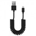 Дата-кабель USB - micro USB, витой, 2м, черный, Deppa Дата-кабель USB - micro USB, витой, 2м, черный, Deppa