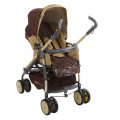 BabyLux Carita 205S (8 колес) - прогулочная коляска Moca коричневая