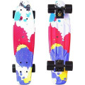 Y-Scoo Fishskateboard Print 22" - скейтборд с сумкой Splatter