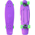 Y-Scoo Big Fishskateboard 27" - скейтборд с сумкой Purple-Green