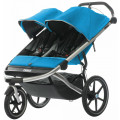 Thule Urban Glide2 - детская двухместная коляска голубая