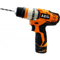 Дрель аккумуляторная AEG BS12C2 LI-152B X5 (448464) 12В 2х1.5Ач ProLi-ion БЗП10мм 0-350/1500об/м 34Нм