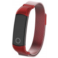 Ремешок для браслетов Bakeey для Huawei Honor Band 4/5, нержавеющая сталь, красный