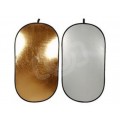 Отражатель Falcon Eyes RFR-3648G золото/белый 92x122 см Отражатель Falcon Eyes RFR-3648G золото/белый 92x122 см