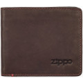 Портмоне Zippo, коричневый, натуральная кожа, 11×1,2×10 см 2005117