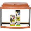 Аквариум AquaPlus STD Ф50 груша 500х300х410-5 фигурный 46 л, со светодиодным модулем AQUAEL LEDDY TUBE Retro Fit Sunny 8 W