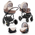 Tutis Viva - коляска 3 в 1 коричневыйбежевый Tutis Viva - коляска 3 в 1 коричневыйбежевый